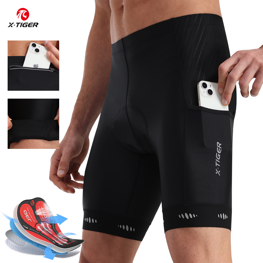 Mountain Biking Body Armour - X-TIGER Męskie spodenki rowerowe z tylną