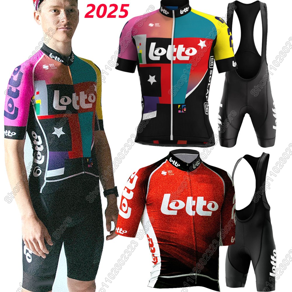 Mountain Biking Clothes - Zestaw kolarski Lotto Team 2025 Koszulka
