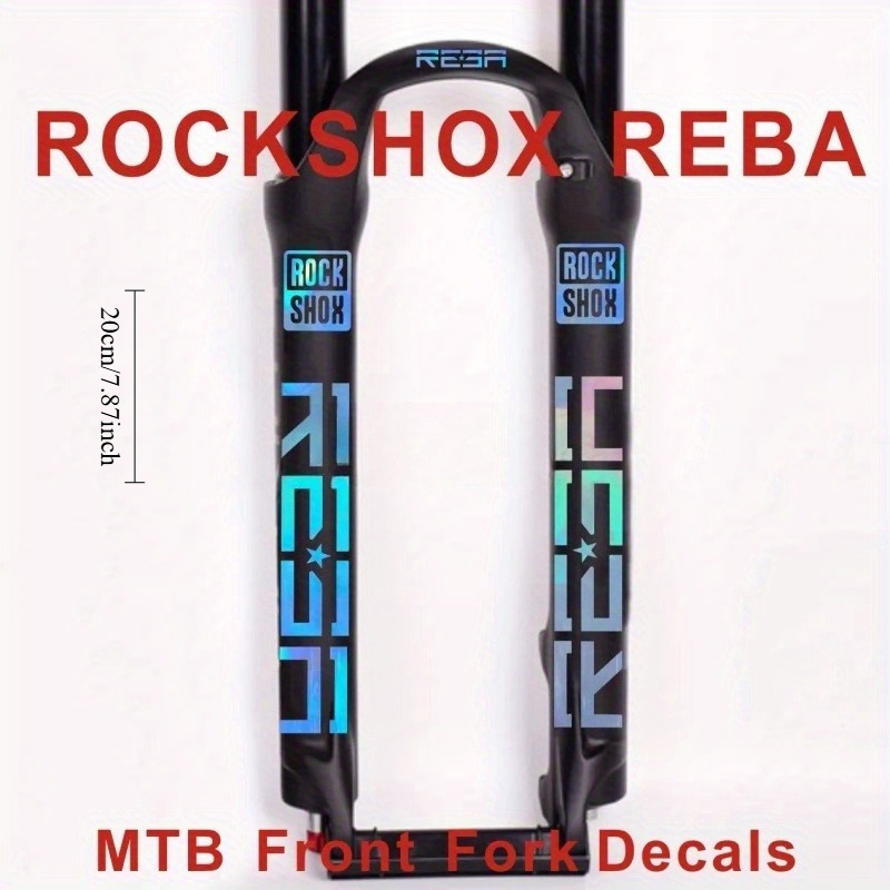 Mountain Biking Body Armour - Zestaw naklejek na widelec ROCKSHOX REBA,