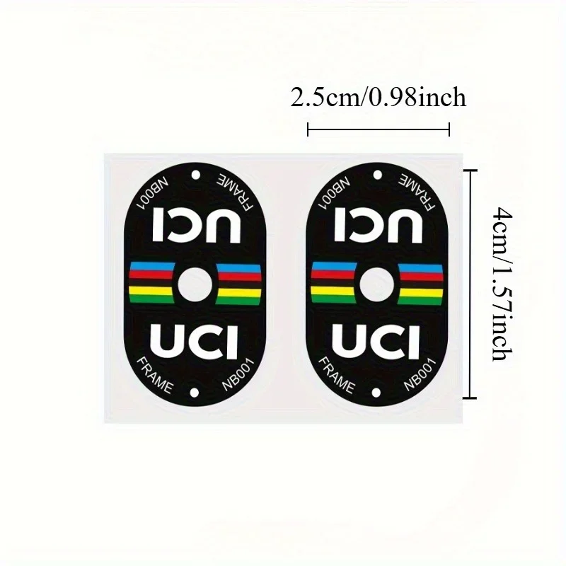 Mountain Biking Uci - 2 szt. Naklejki na zawory rowerowe
