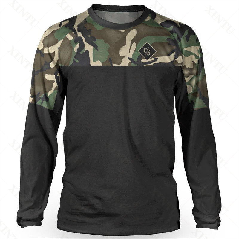 Mountain Biking Clothes - Luźna koszulka męska DH Motocross Downhill