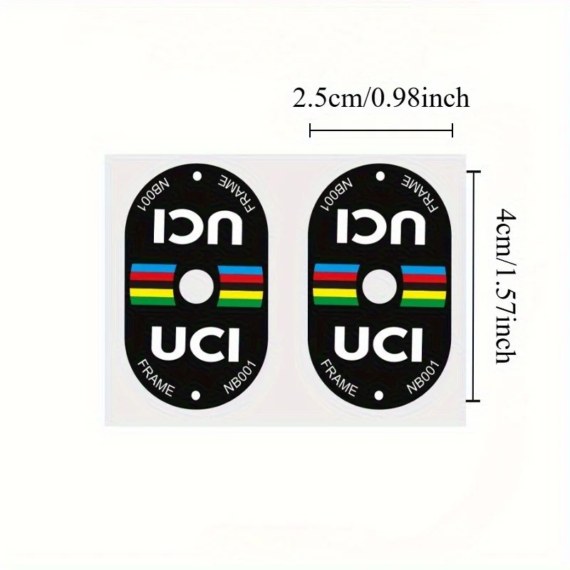 Mountain Biking Uci - 2 szt. Naklejki na zawory rowerowe