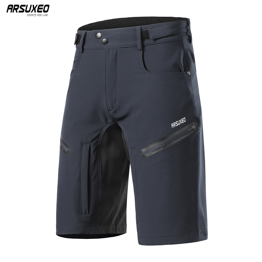 Mountain Biking Body Armour - ARSUXEO Męskie spodenki rowerowe o luźnym