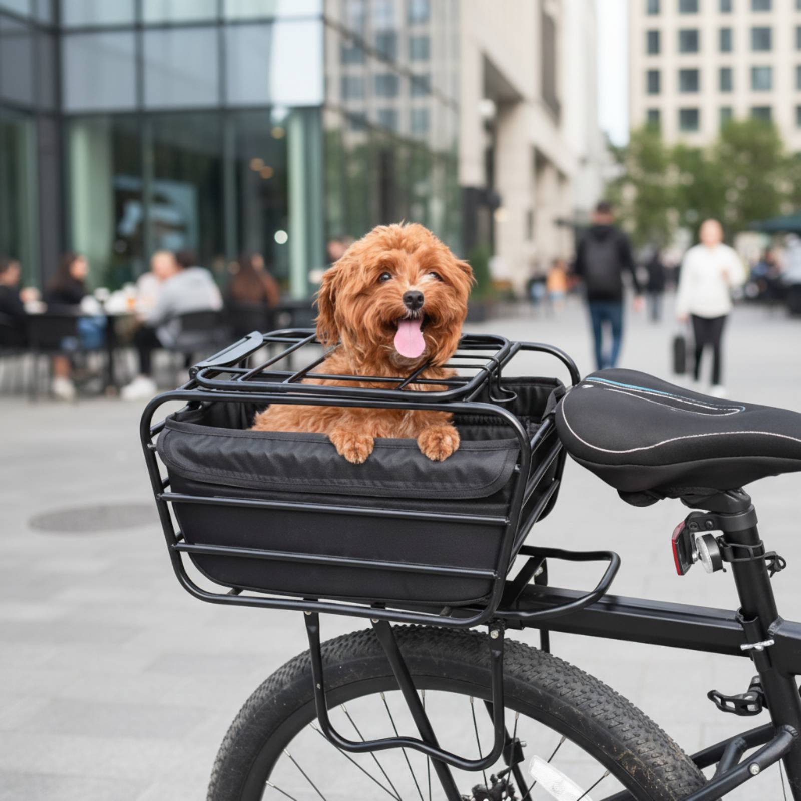 Koszyk rowerowy z paskiem dla  – Mountain Biking With Dog recenzja i cena