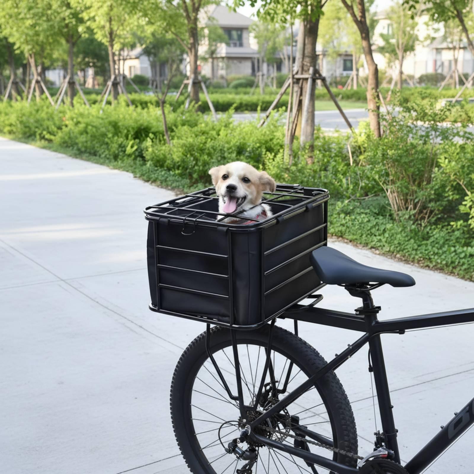 Koszyk rowerowy z paskiem dla  – Mountain Biking With Dog recenzja i cena