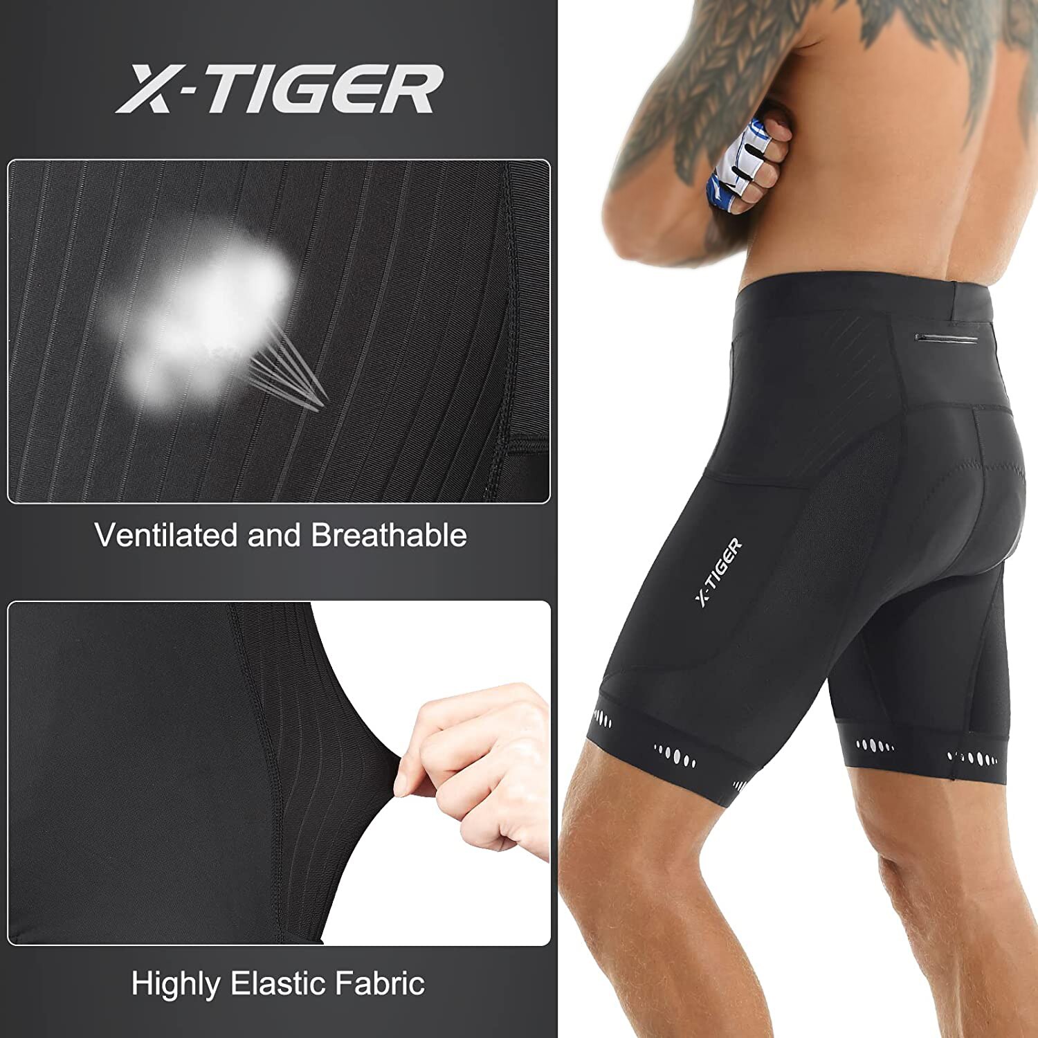 X-TIGER Męskie spodenki rowero – Mountain Biking Body Armour recenzja i cena