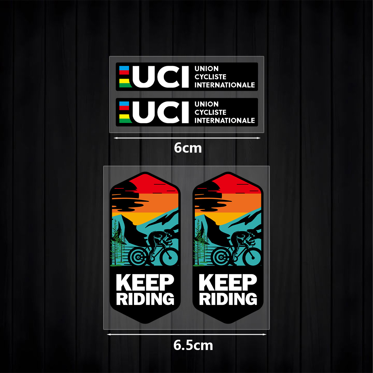 Zestaw naklejek UCI Keep Ridin – Mountain Biking Uci recenzja i cena